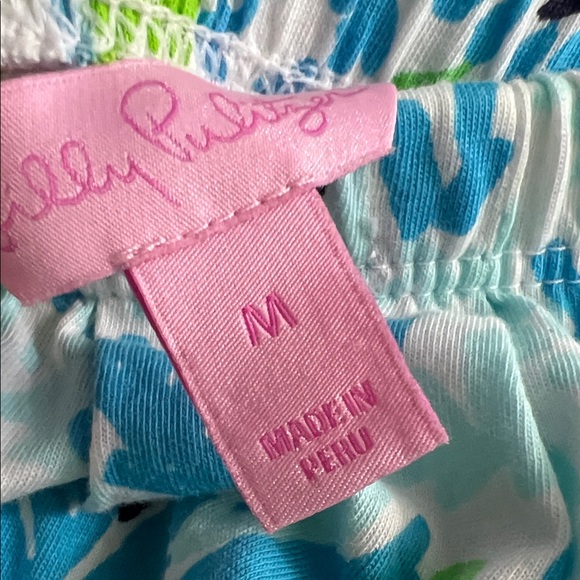 Lilly Pulitzer Strapless Dress in Blue and Green Malisa strapless maxi - Picture 2 of 6
